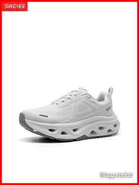 Women's Cushioned Walking Sneakers Mesh Athletic Shoes Lace-Up
